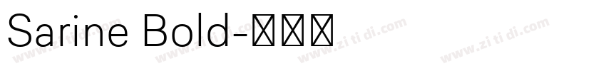 Sarine Bold字体转换